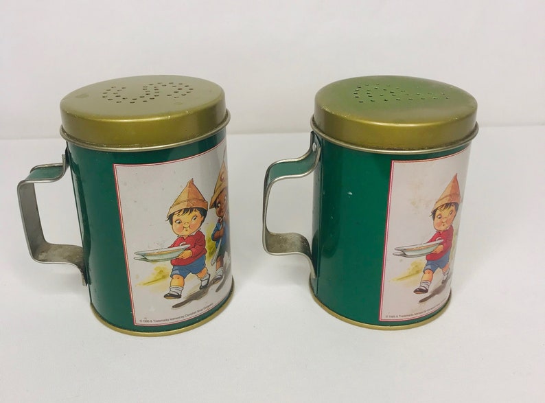 Vintage Campbell's Soup Salt & Pepper Tin Shaker Set Etsy