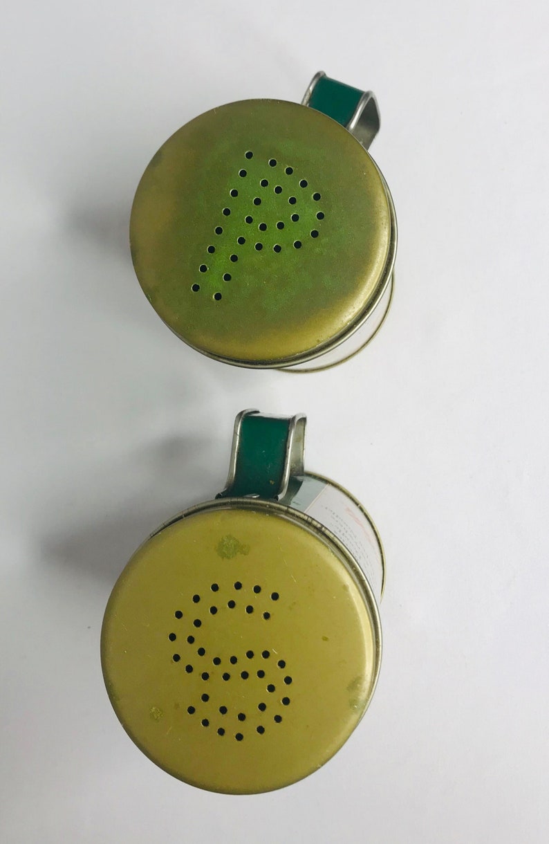 Vintage Campbell's Soup Salt & Pepper Tin Shaker Set Etsy