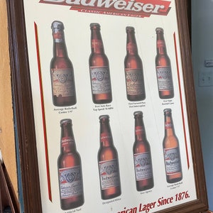 パブミラー】1970s' Budweiser 召し上がれ Mirror バドワイザー