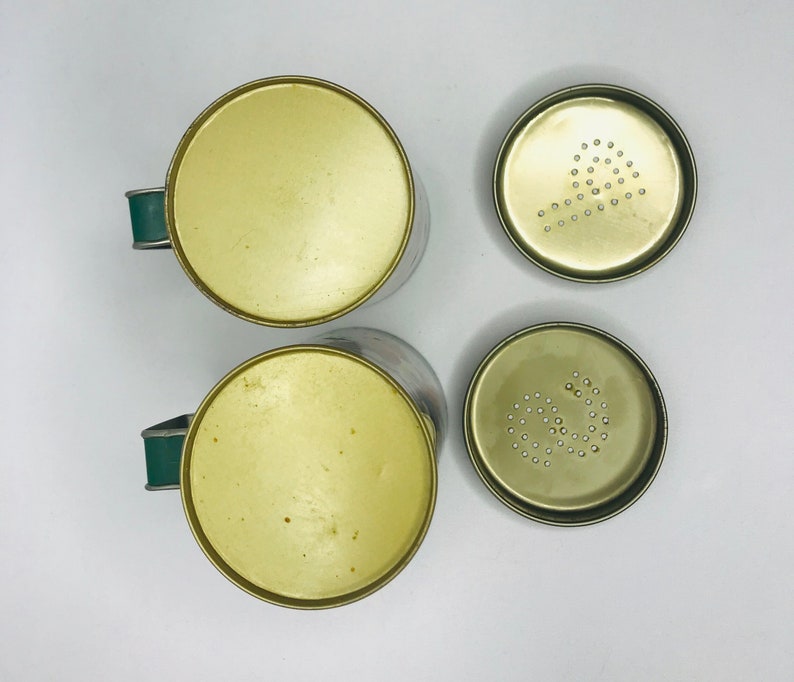 Vintage Campbell's Soup Salt & Pepper Tin Shaker Set Etsy