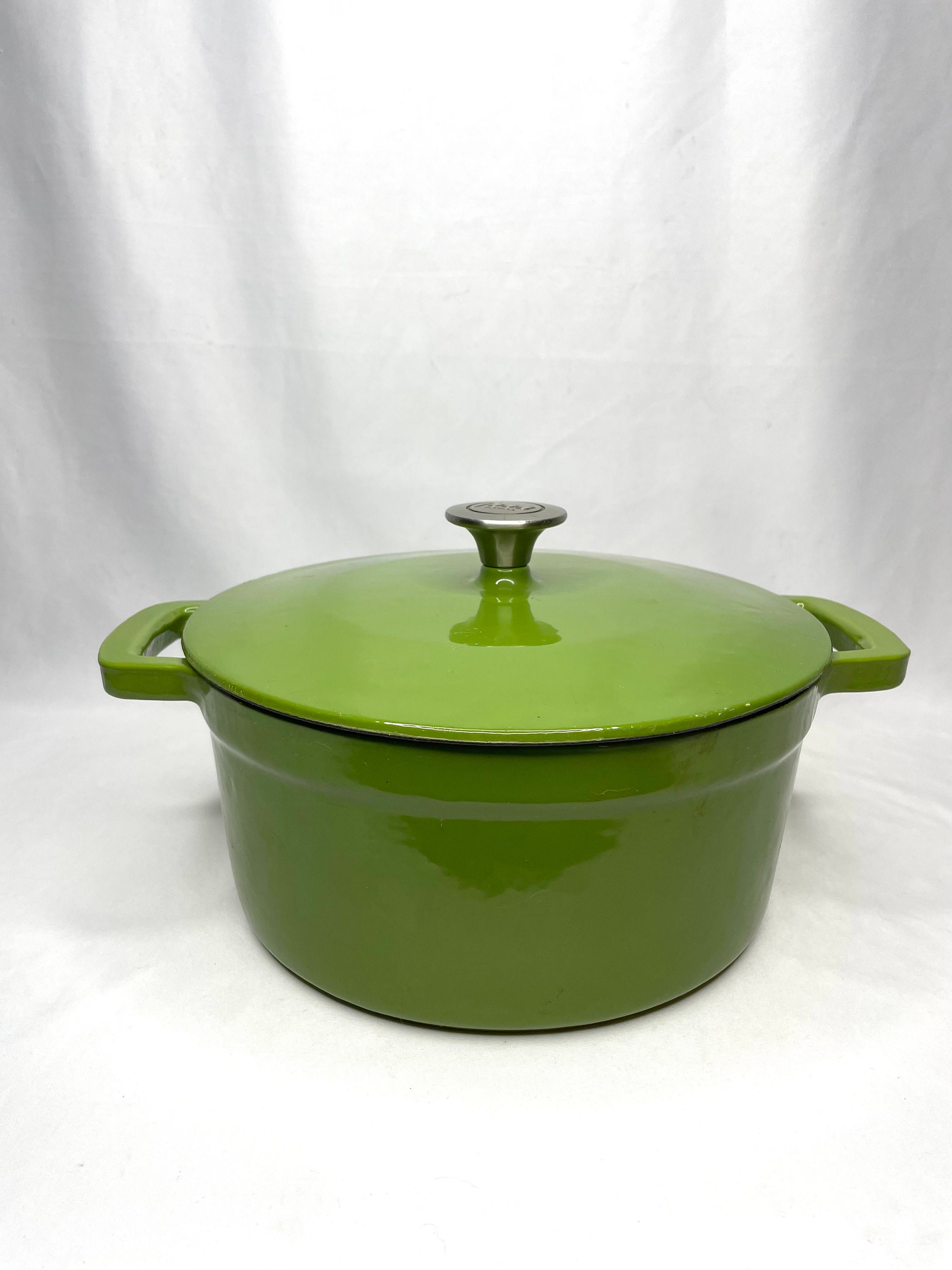 Food Network Green Enameled Cast Iron Dutch Oven / Stock Pot Etsy