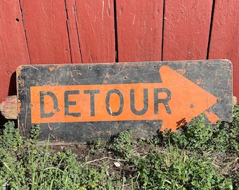 Retired Road Signs - Detour / Stop / Speed Limit 25