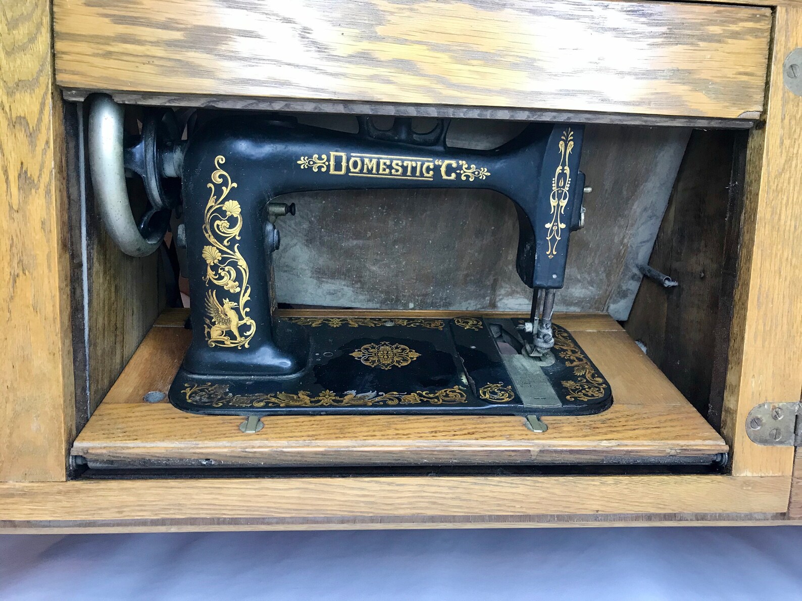 Antique Domestic Sewing Machine | Etsy