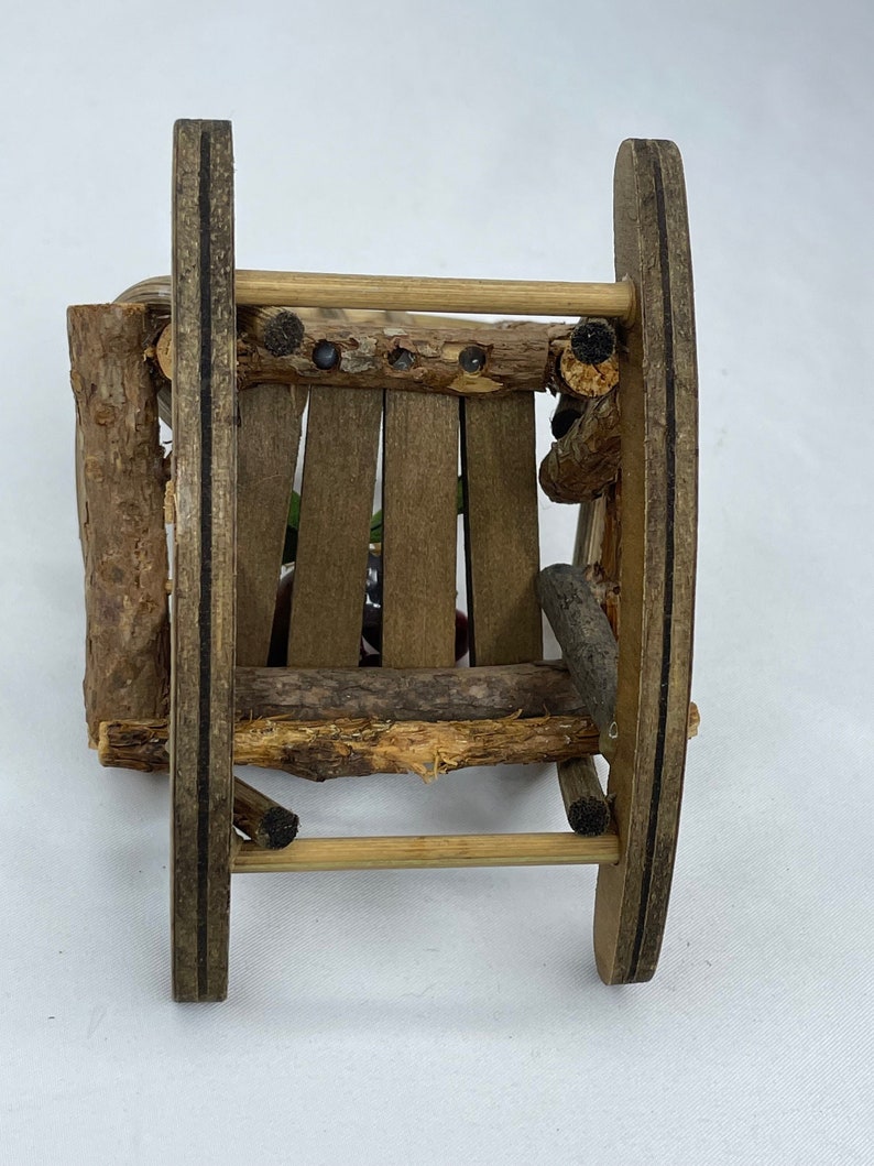 Vintage Wooden Mini Rocking Chair Christmas Decor Etsy