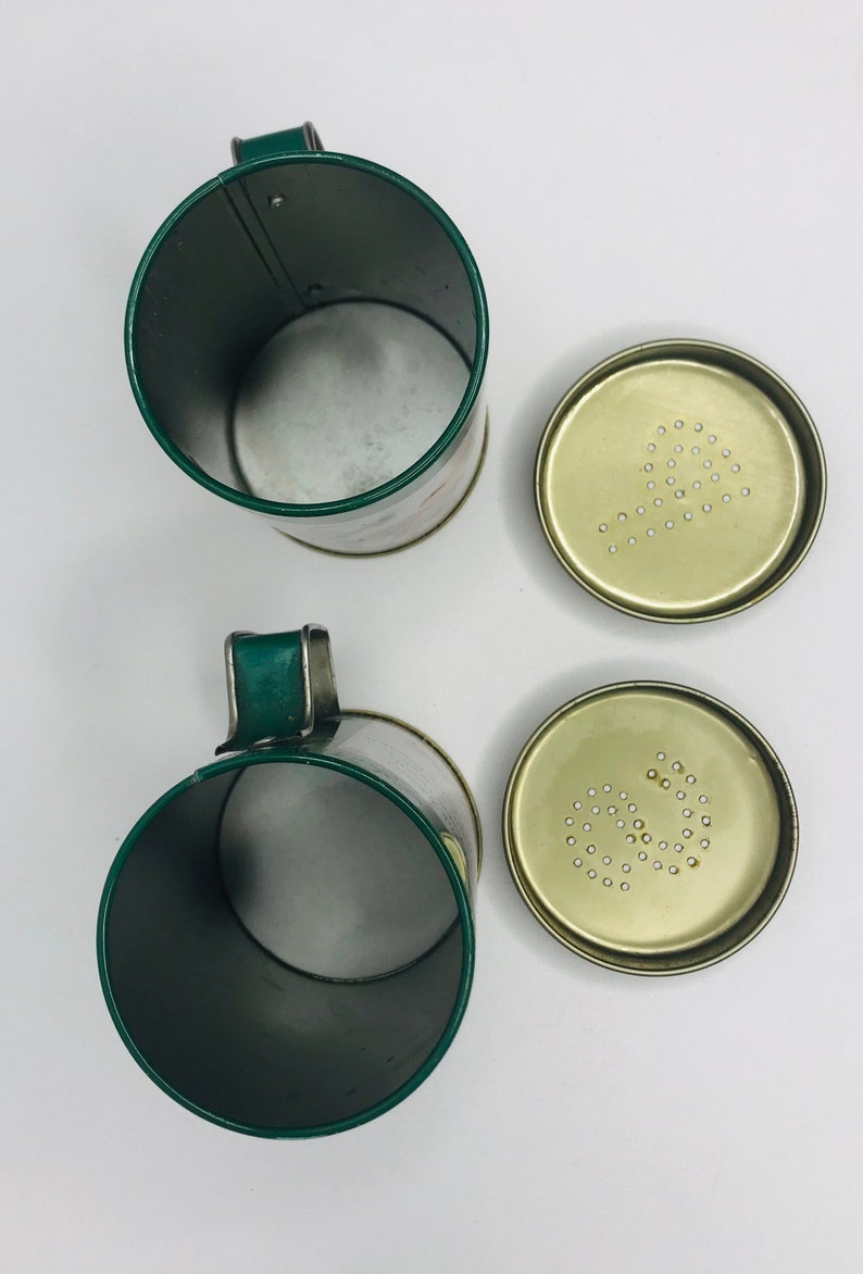 Vintage Campbell's Soup Salt & Pepper Tin Shaker Set Etsy