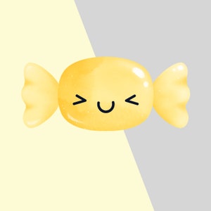 Lemon Hard Candy Sticker l Kawaii Sticker l Cute Sticker l Anime Lover Sticker
