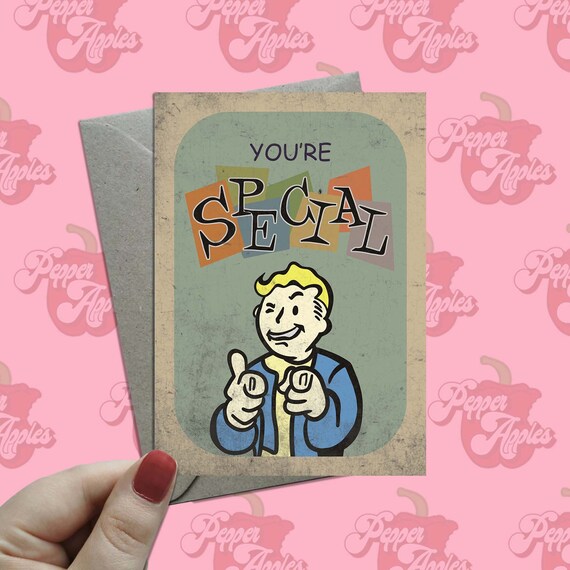 Fallout Greetings Card Cute Card Fallout Videogame | Etsy