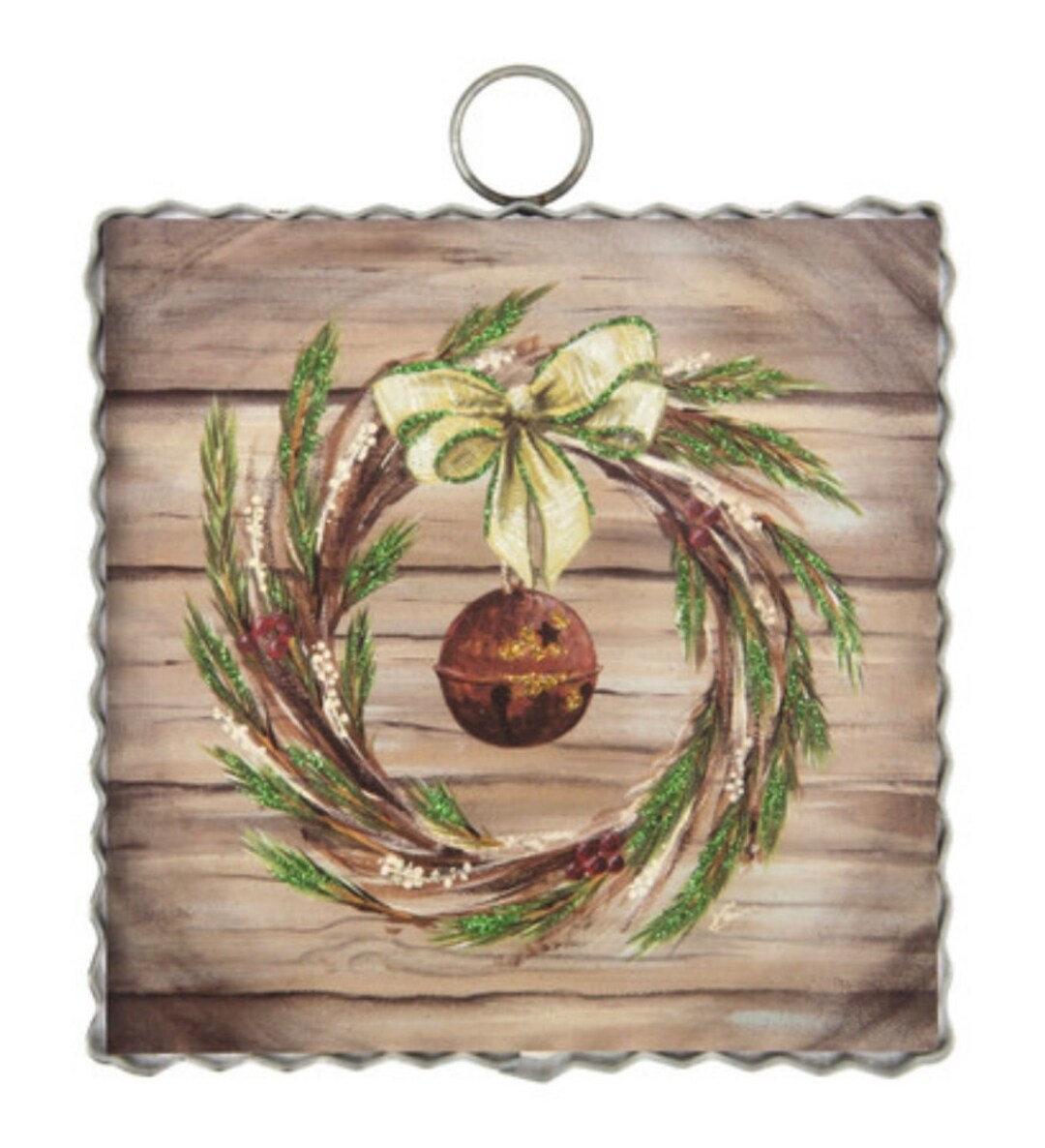 NEW Round Top Collection Mini Print Jingle All the Way Christmas Wreath Making Supplies Etsy