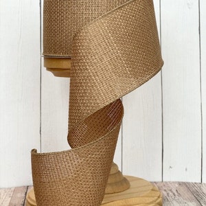 RESTOCKED!! Royal Burlap Wired Ribbon for Wreaths or Bows 2.5&quot; x 10 YARD ROLL