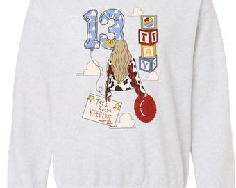 Lo sabía, te conocía. Sudadera de cuello redondo / Inspirada en Swiftie / Inspirada en Disney Toy Story.