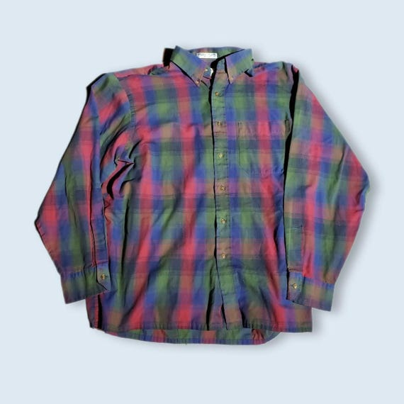 90s Granola Cottagecore Plaid Shirt