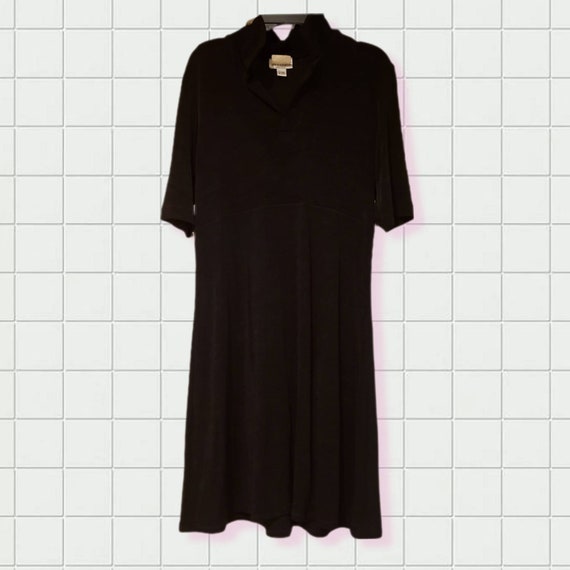 Vintage 90s BCBG Max Azria Black Mini Dress Grung… - image 1