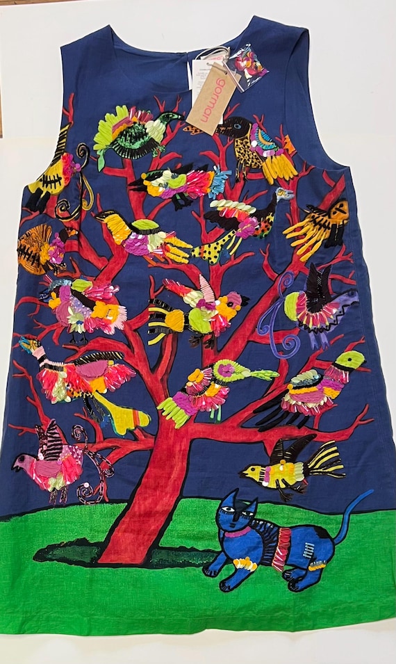 GORMAN & the Cobra Painter Guillaume Corneille (1922-2010) the Birds Emb  Shift Dress SIZE 10 - Etsy New Zealand