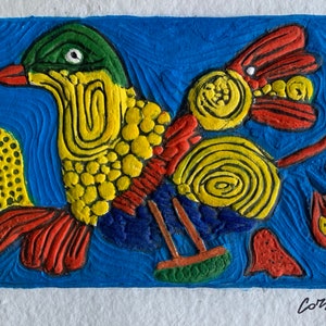Guillaume Corneille (1922-2010) - Aquagravure The Multicolored Bird EA 4/4