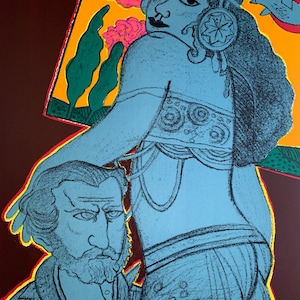 HandSigned; Guillaume Corneille (1922-2010) Rare Lithograph signed Homage to VERDI - AIDA