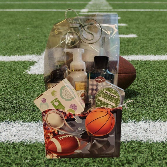 Football Fragrance Basket/Father's Day Gift