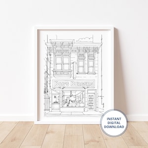 Bob's Burgers Storefront & Home Kunstdruck | Sofortiger digitaler Download | Digitaldruck | Druckbar | 6 Größen | Fan Art | Handgezeichnet