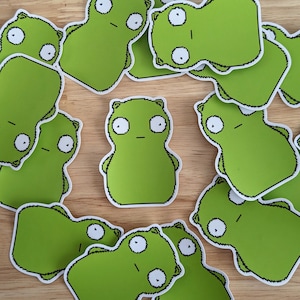 Kuchi Kopi Pixel Art Sticker | Bob&#39;s Burgers | Die-cut Matte Vinyl Sticker | Fan Art | Hand Drawn | 2.5 x 3.5 in.