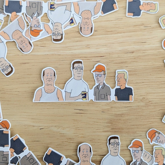 King of the Hill Sticker | Die-cut Vinyl Sticker | Fan Art | Hand Drawn