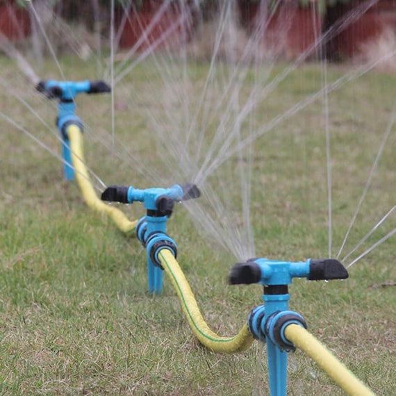 Rotating Pipe Water 360° Irragation Hose Plant Sprinkler Garden Lawn Watering 