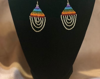 Rainbow Drop Earrings
