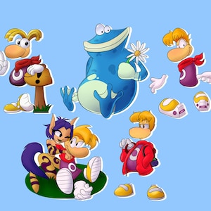 Rayman Keychains: Double Sided 2.5&quot; Acrylic Charm