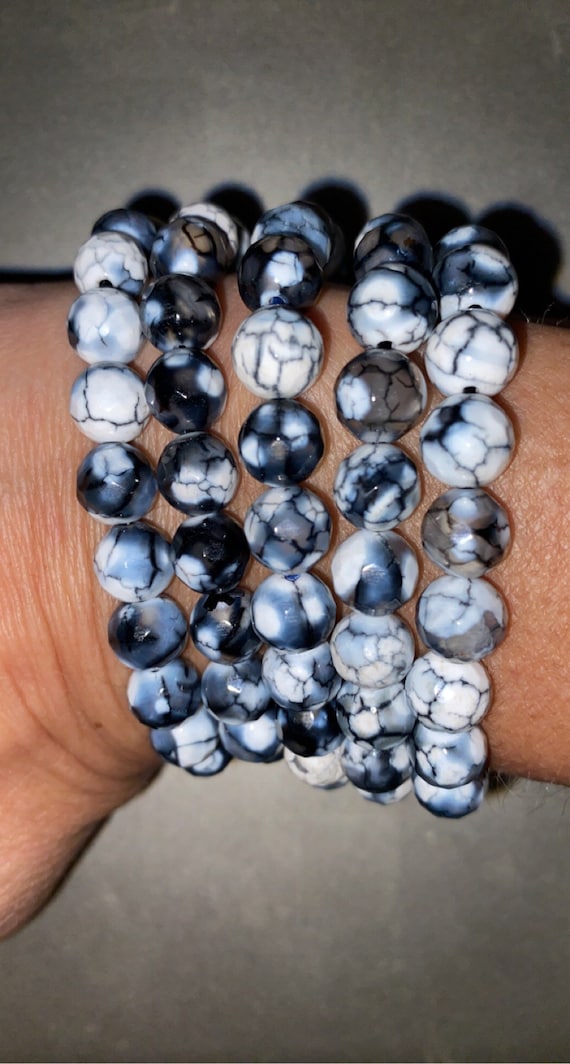 Agate bead bracelet best sale
