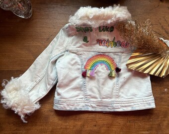 CUSTOM DESIGN • Child • Baby • Boy • Girl • Toddler • Customized • One of a kind • Bespoke • Personalized • Present • Gift • Denim Jacket