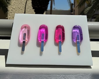 Handmade 3D Resin Popsicle Art Piece - Unique Summer Decor
