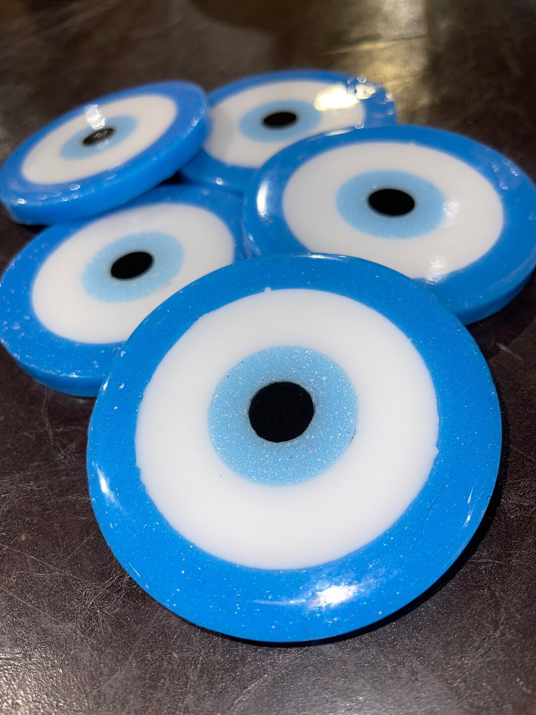 Blue Evil Eye Coasters | Each Coaster is SOLD INDIVIDUALLY - Etsy