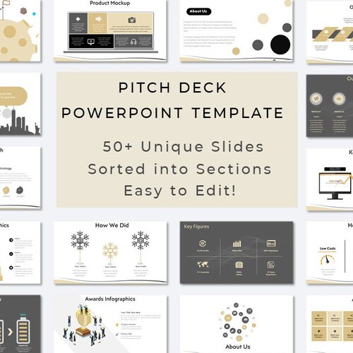 2022 Best Pitch Deck Template Investor Pitch Deck best Etsy