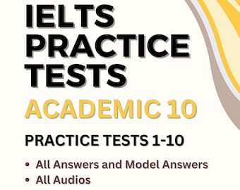 IELTS TESTS - ACADEMIC 10 - pdf/mp3 downloads (Answers, Model Answers, Audios and Transcripts)