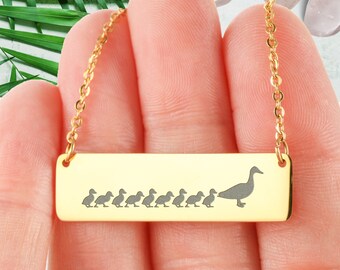 Mummy And Ducklings Necklace