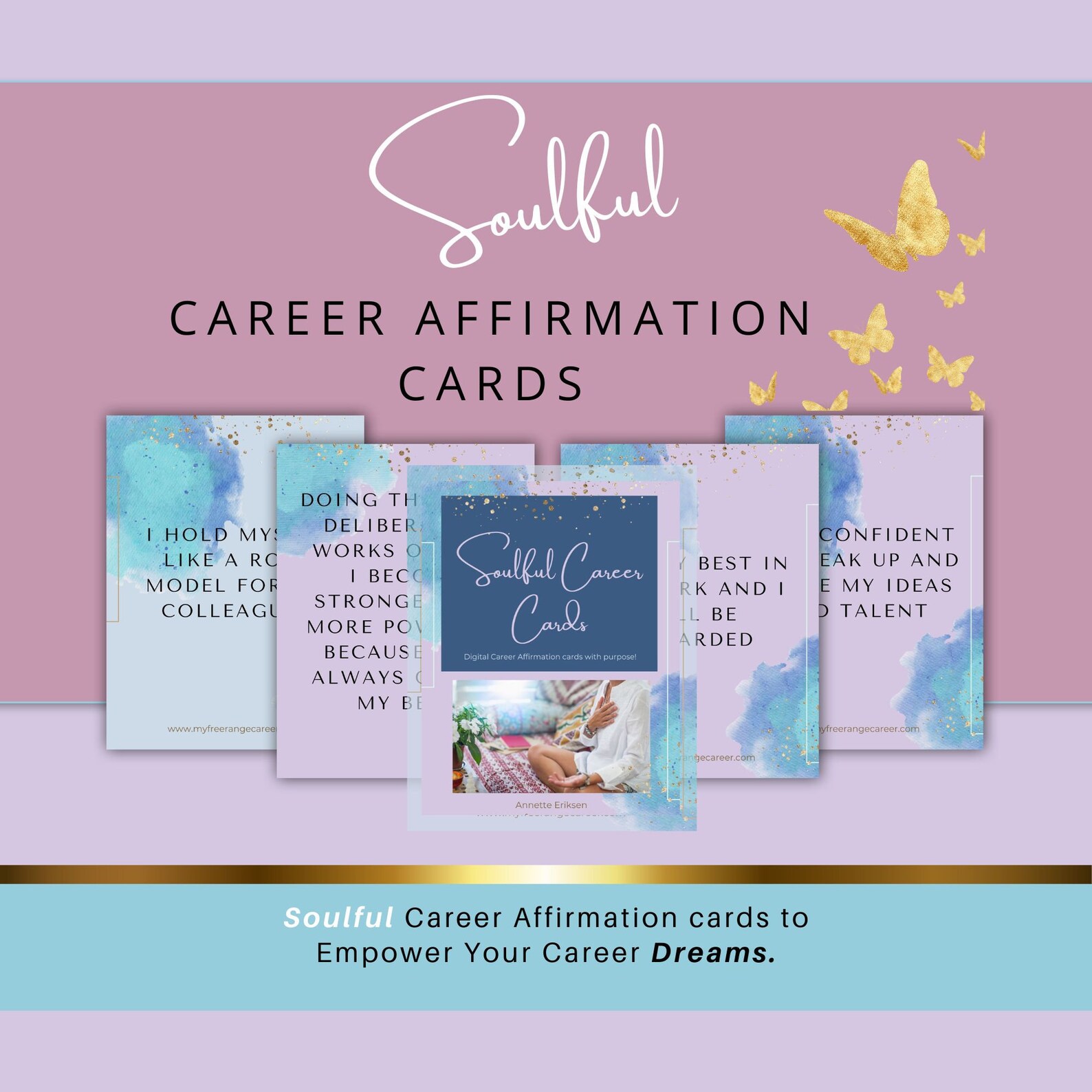 Digital Career Affirmation Cards, Instant Download, Empowering Career ...