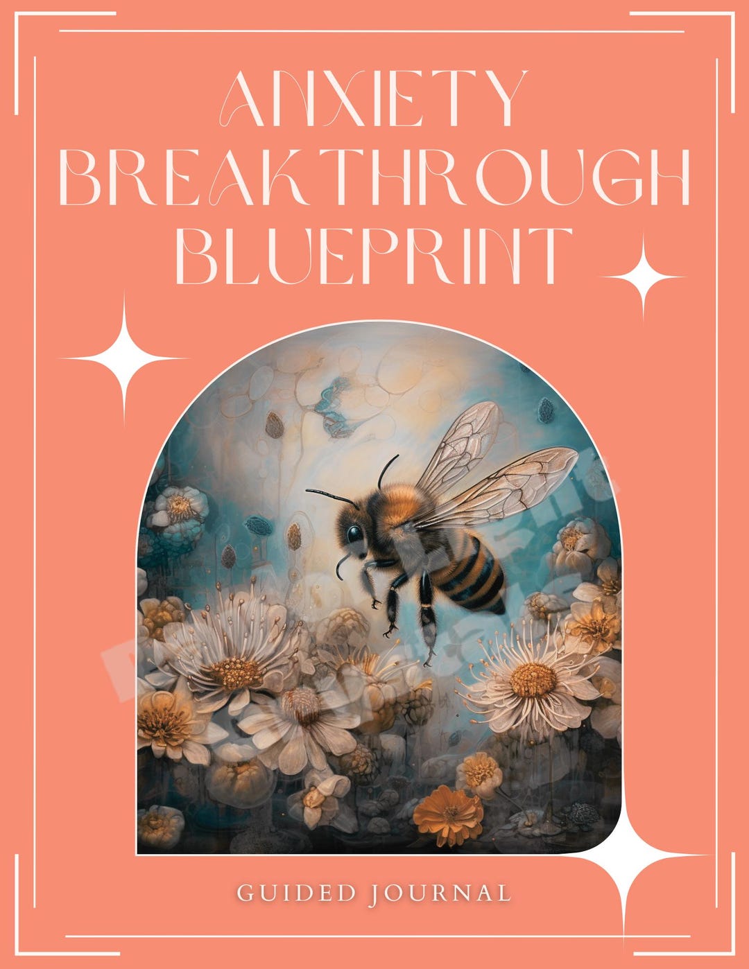 Anxiety Breakthrough Blueprint Journal - Coral | Guided Journal | Self ...