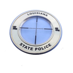 Personalized Louisiana State Police Trooper Sergeant Badge V Carved Wooden  Sign.