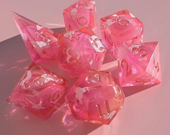 Sunset Daydream Dice | 7 Piece Dice Set | Sharp Edge