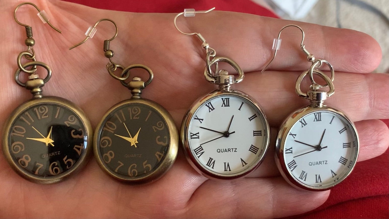 Working Clock Earrings Etsy