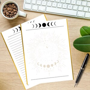 Moon Printable Stationary