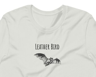 Leather Bird Funny Bat T-shirt Funny Animal Names T-shirt Bat T-shirt Bat Lover tee
