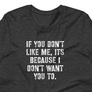 If You Don&#39;t Like Me I Don&#39;t Care, Rude Humor T-shirt, Sarcasm T-shirt, Sarcastic Tee, Funny T-shirt