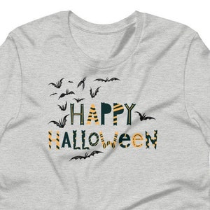 Happy Halloween T-shirt, Halloween Tee, October T-shirt, Fall Festival T-shirt