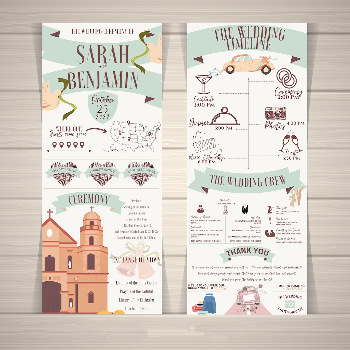 Image 2 for Wedding Infographic Template