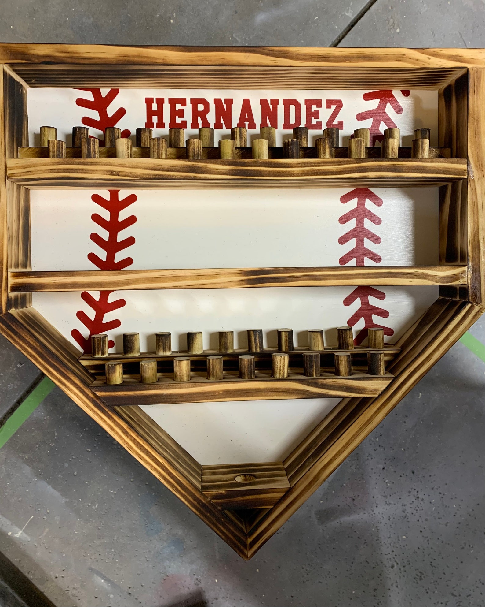 Personalized Baseball and Tournament Ring Display with Etsy