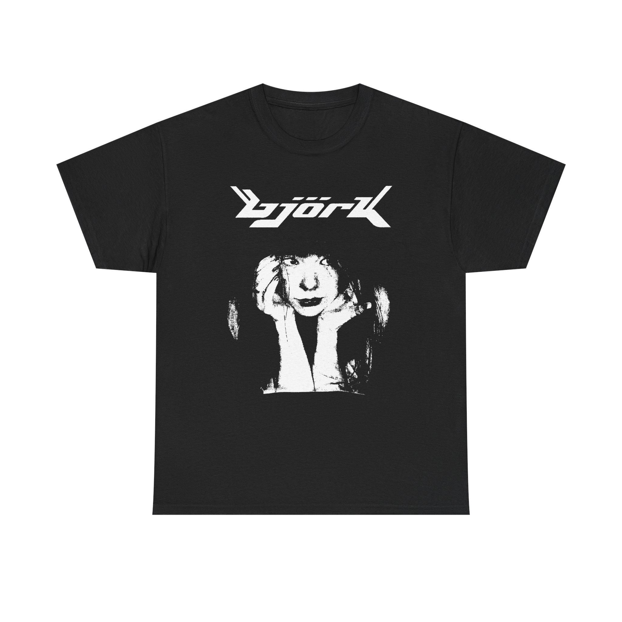 Bjork Shirt, Vintage Unisex Bjork Logo Band, Unisex Heavy