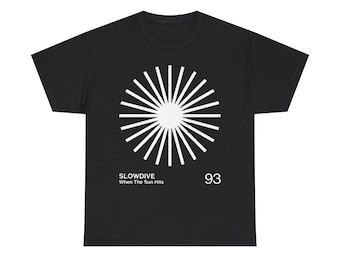 Slowdive Unisex T-Shirt - Souvlaki Album Tee - Music Band Graphic  gifts, Unisex Heavy Cotton Tee