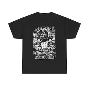 Napalm Death Tee Entombed Bolt Thrower Autopsy Venom Carcass Suffocation Deicide Morbid Retro
