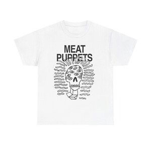 Meat Puppets Rock Alternative Music Tee Top Unisex Ladies Vintage  Music  Unisex Heavy Cotton Tee