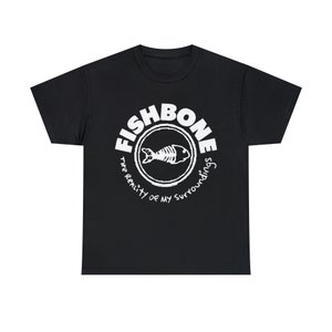 Fishbone Shirt classic vintage Fishbone T-shirt America Rock Music Band Ska Punk , Unisex  Heavy Cotton Tee