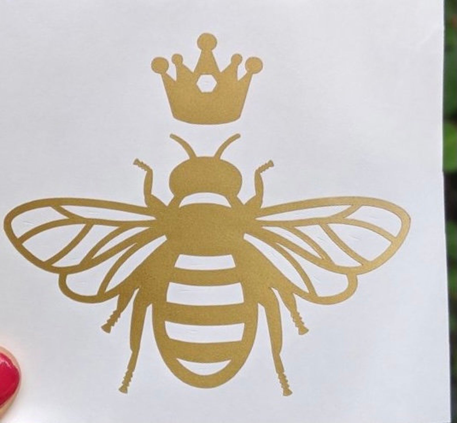 Queen bee car decal Etsy